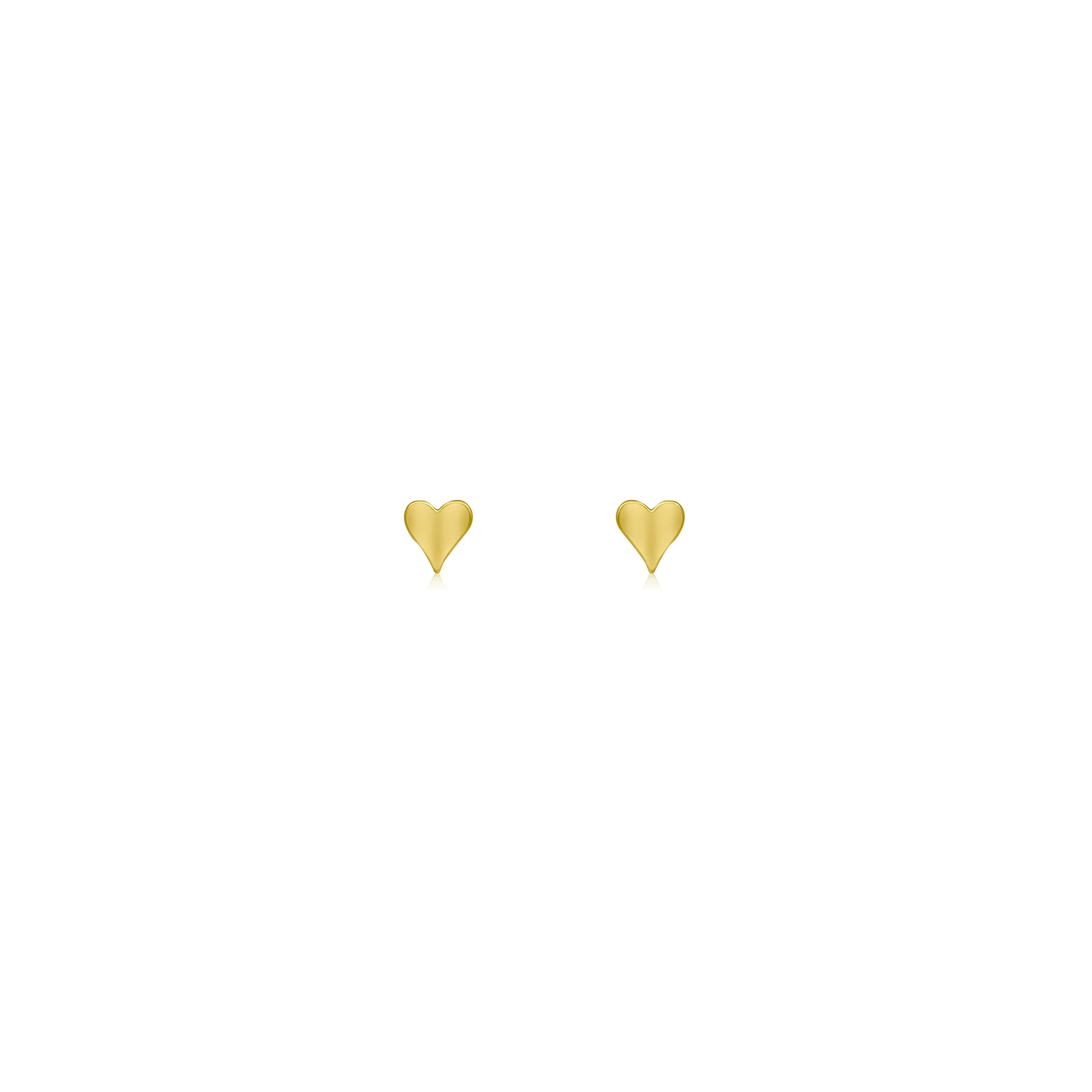 14k Gold Mini Bijoux Heart Studs