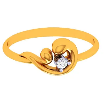 22k Chimeric Style Contemporary Gold Finger Ring