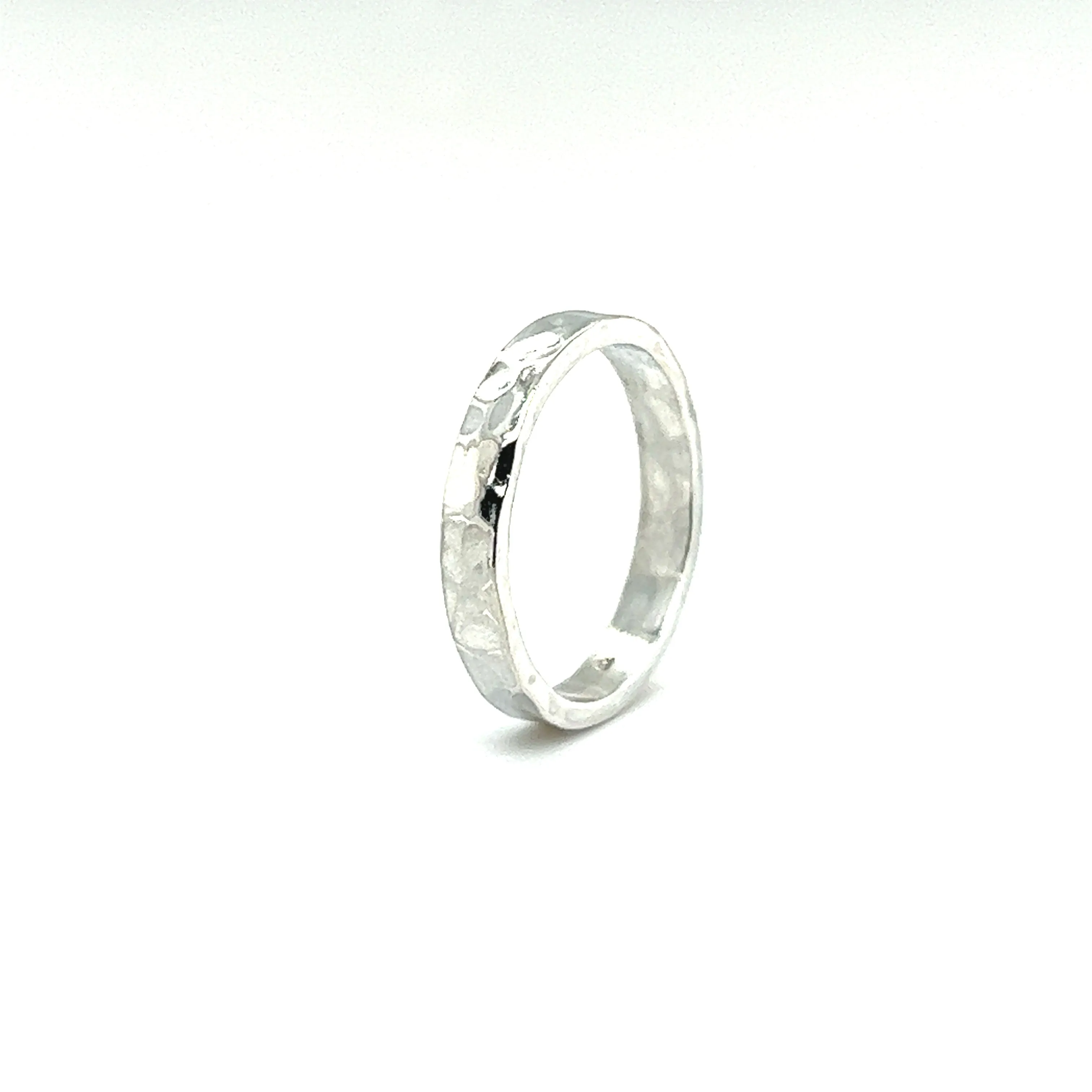 3mm Flat Hammered Band