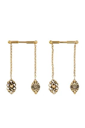 BAR EARRINGS WITH CHARMS DYNASTY DAYS