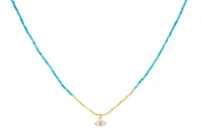 Bia Turquoise Evil Eye Necklace