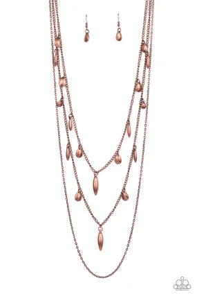 Bravo Bravado - Copper Paparazzi Necklace