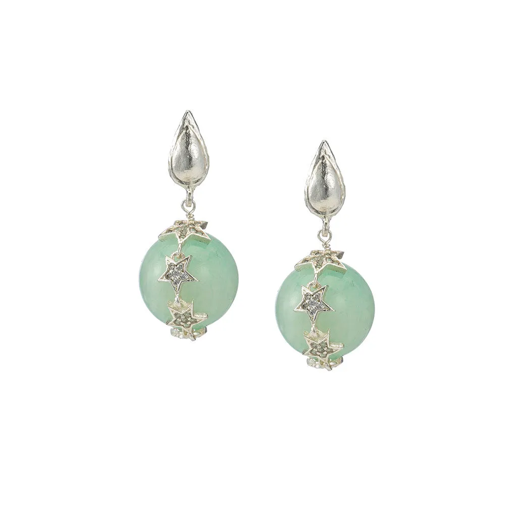 Celestial Blue Opal Earrings