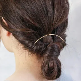 Chic Satin Finish Line Arch Hair Hook