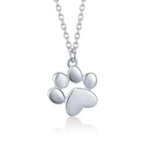 Classic Dog Paw Pendant Necklace