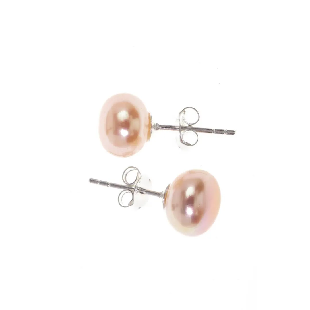 Classic Pearl Earrings | Champagne