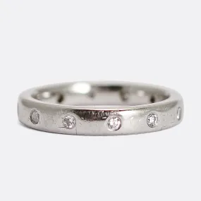 Contemporary Diamond Wedding Band