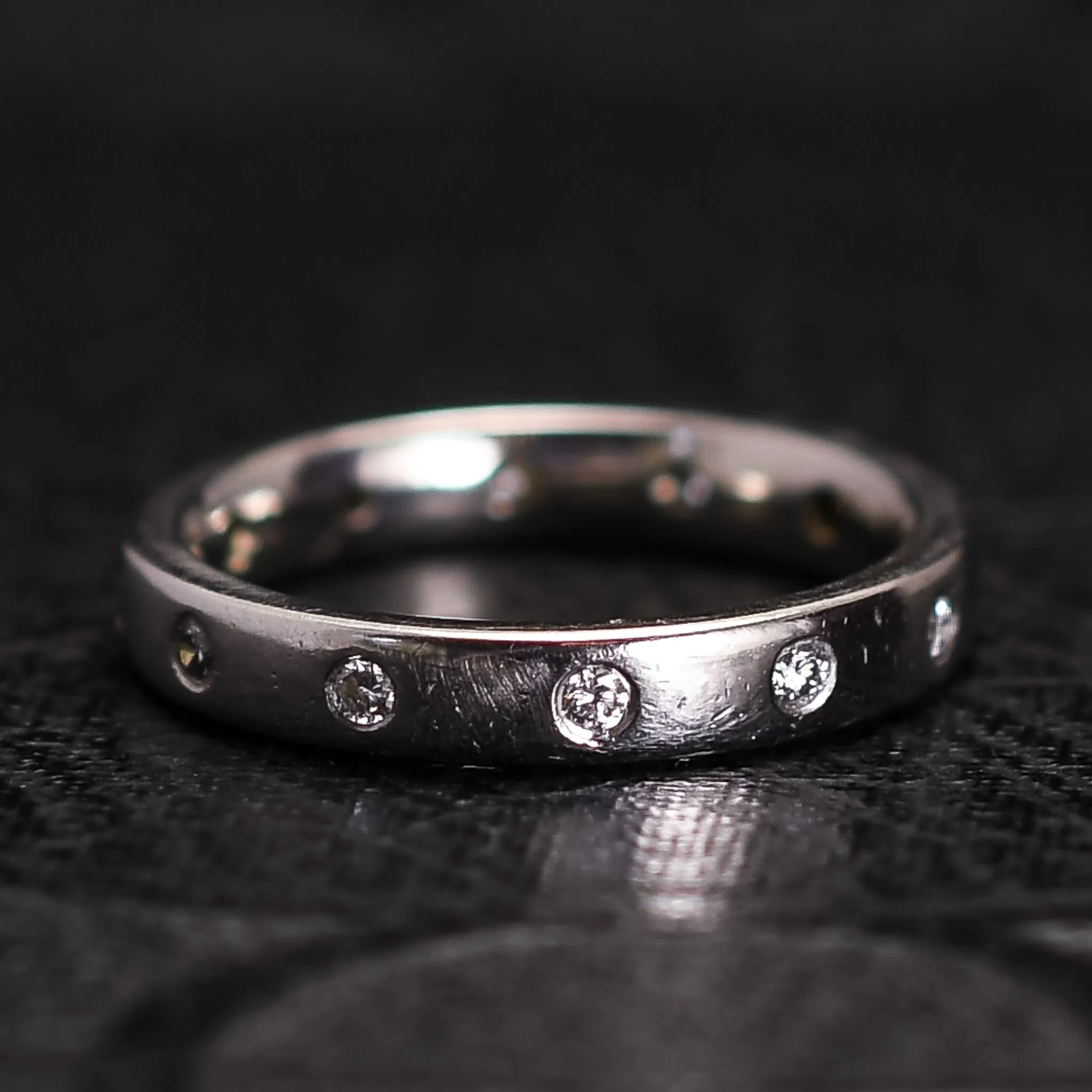 Contemporary Diamond Wedding Band