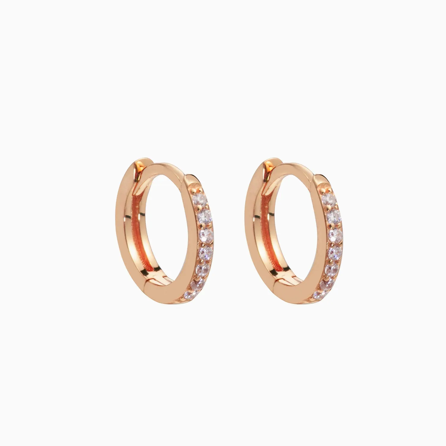 CZ Tiny Huggie Hoop Earrings