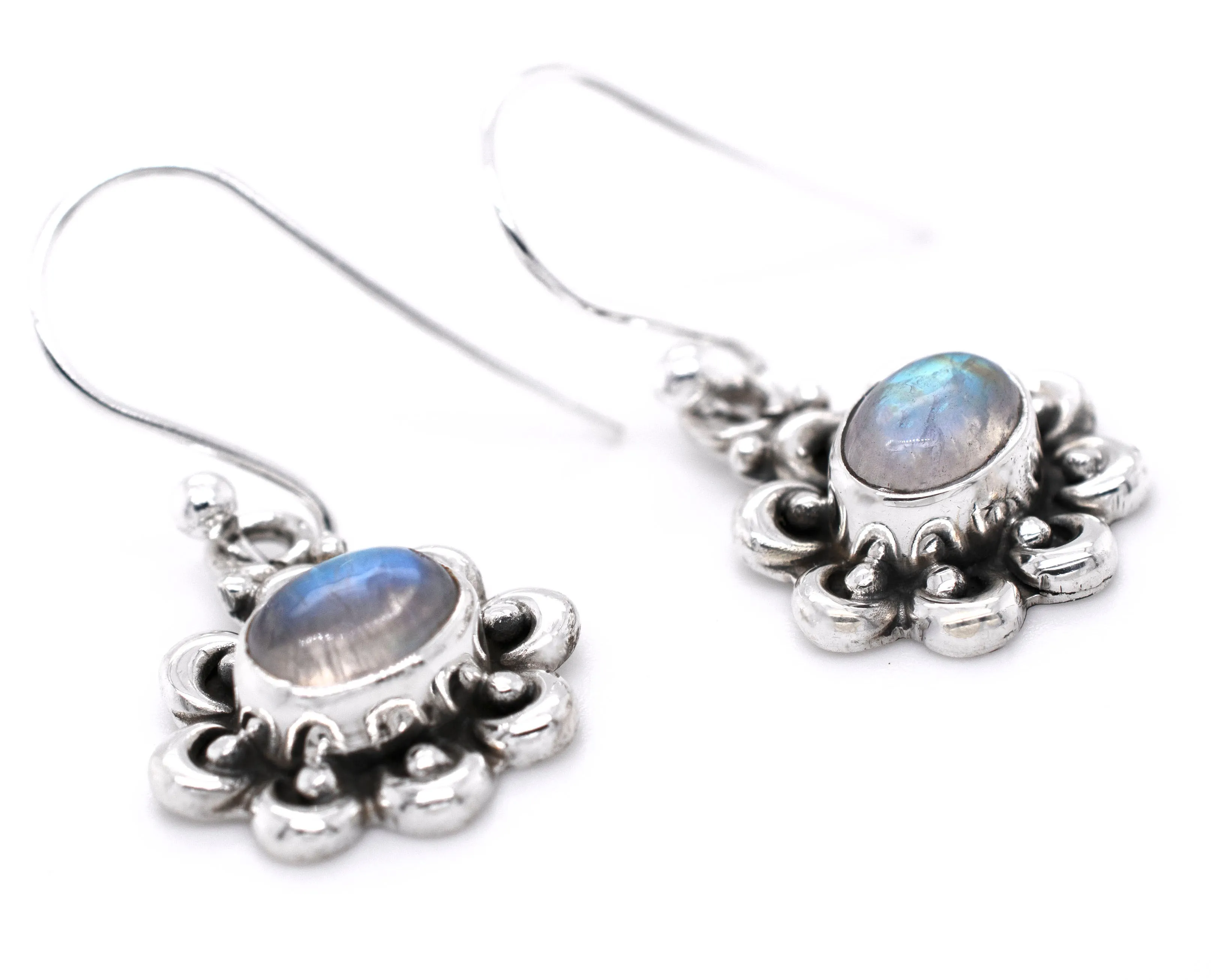 Darling Floral Moonstone Earrings