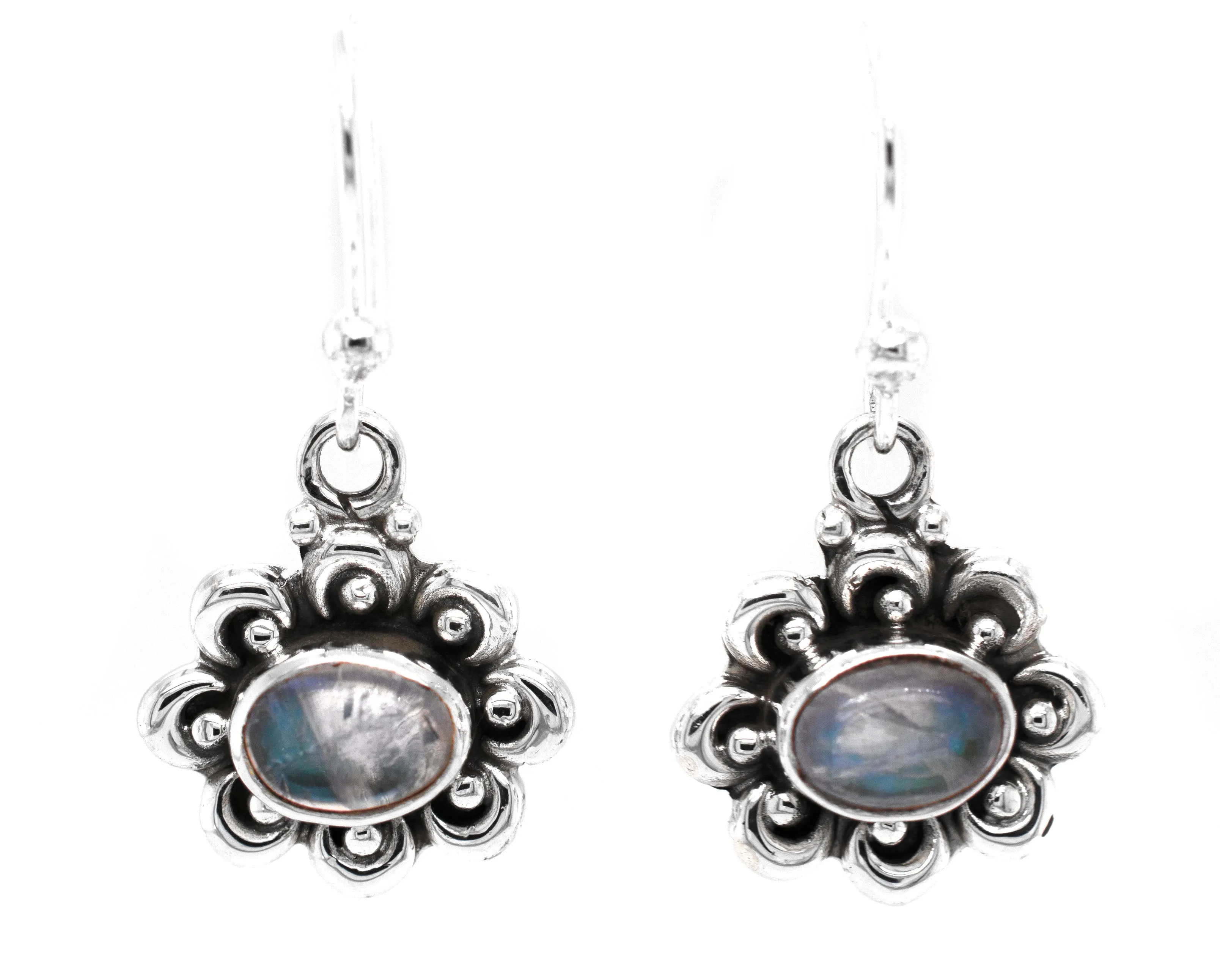 Darling Floral Moonstone Earrings