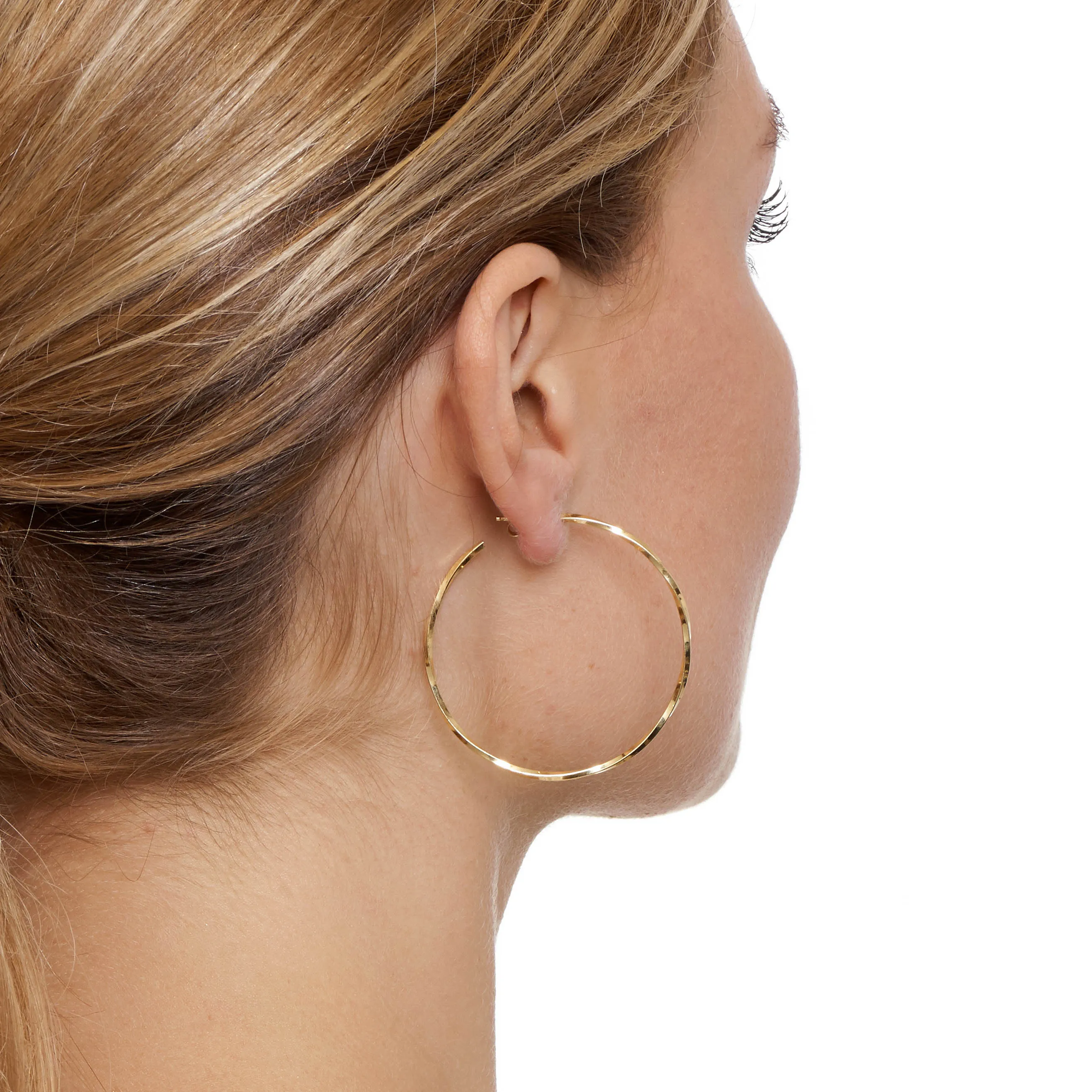 Delicate Twist "Lago di Como" Hoop Earrings - Small