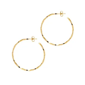 Delicate Twist "Lago di Como" Hoop Earrings - Small