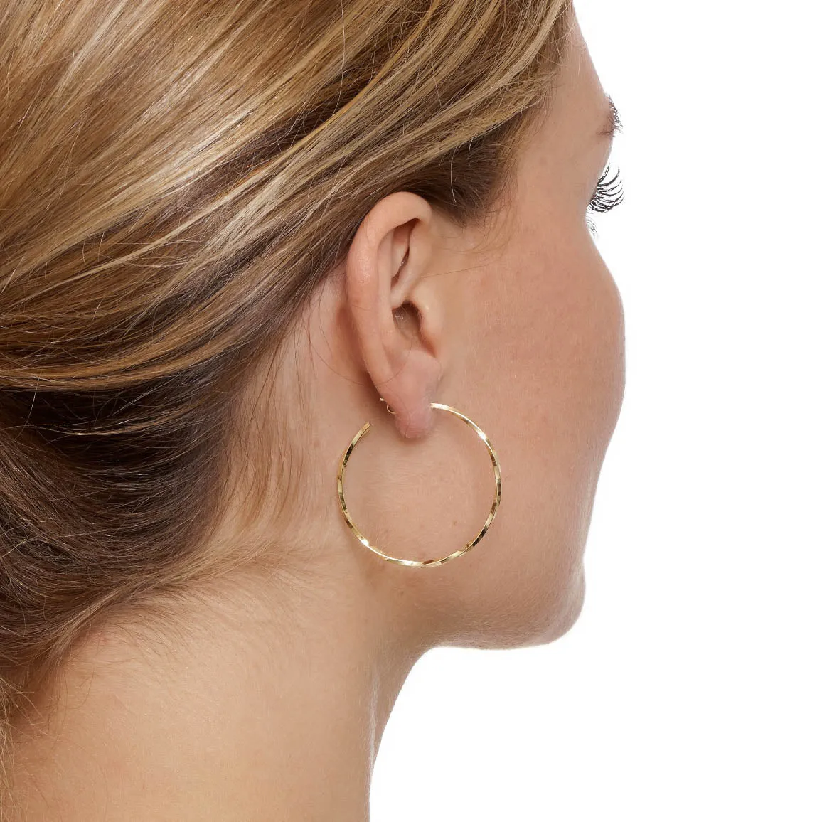 Delicate Twist "Lago di Como" Hoop Earrings - Small