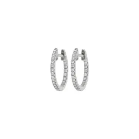 Diamond Eternity Hoops Small