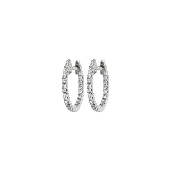 Diamond Eternity Hoops Small