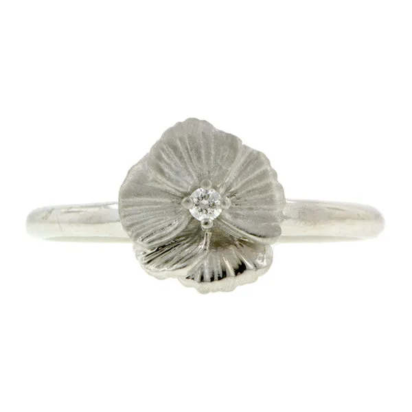 Diamond Pansy Ring- Heirloom by Doyle & Doyle