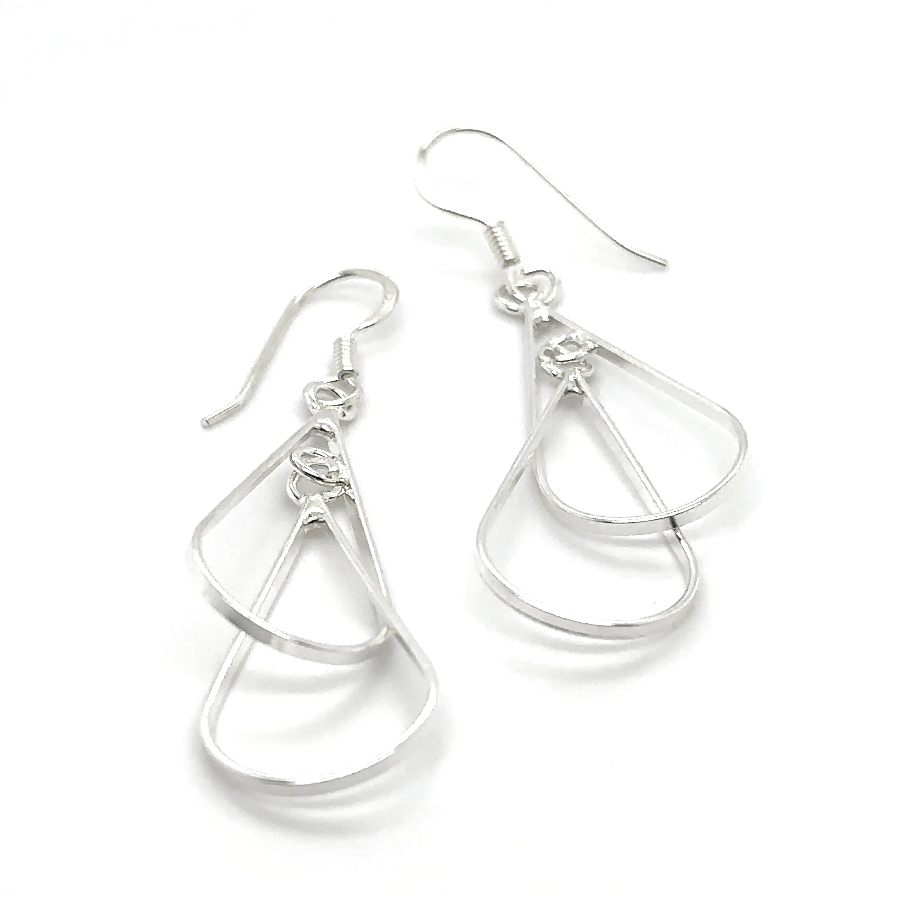 Double Wire Teardrop Earrings