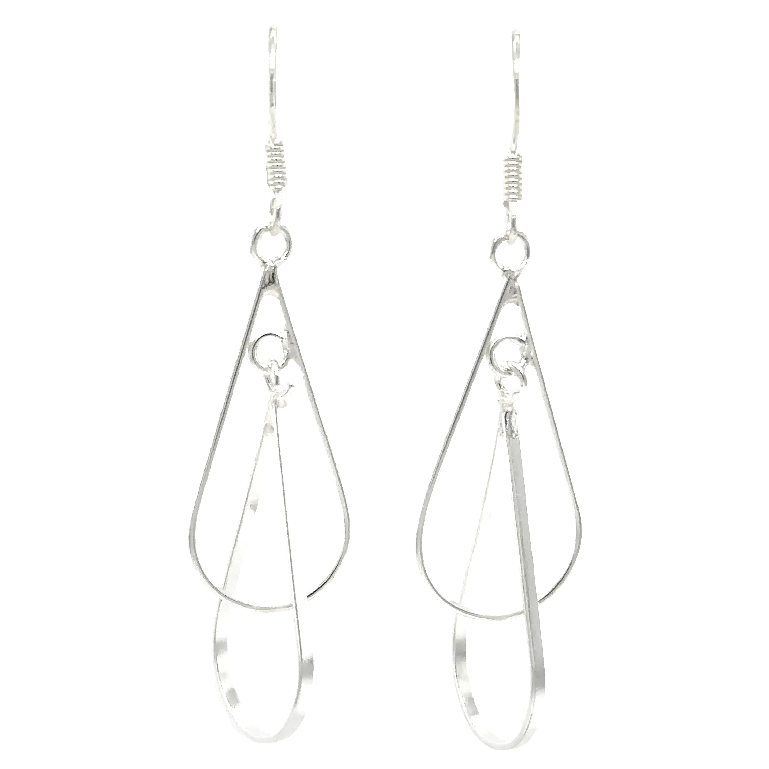 Double Wire Teardrop Earrings