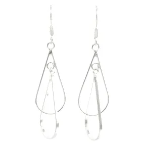 Double Wire Teardrop Earrings