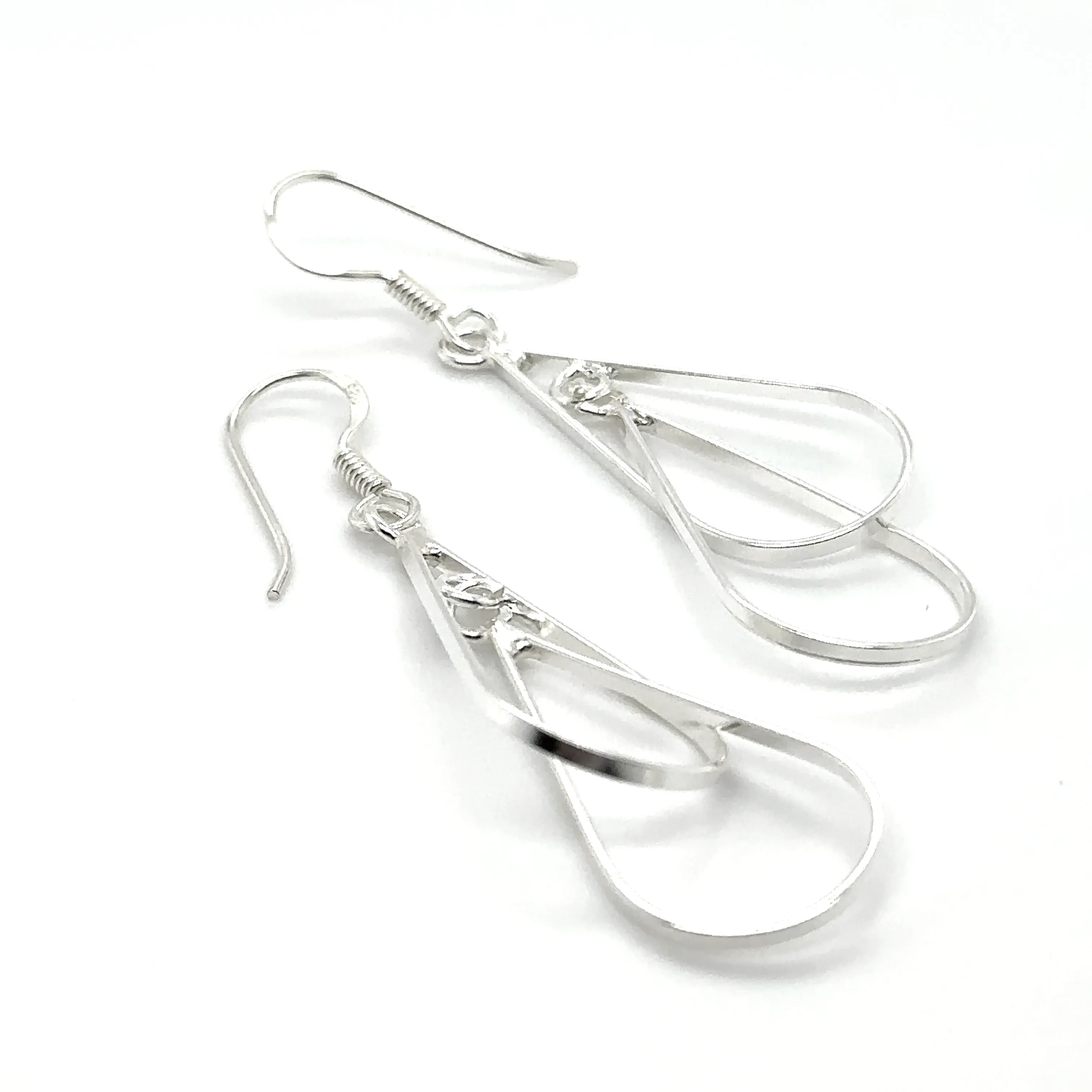 Double Wire Teardrop Earrings