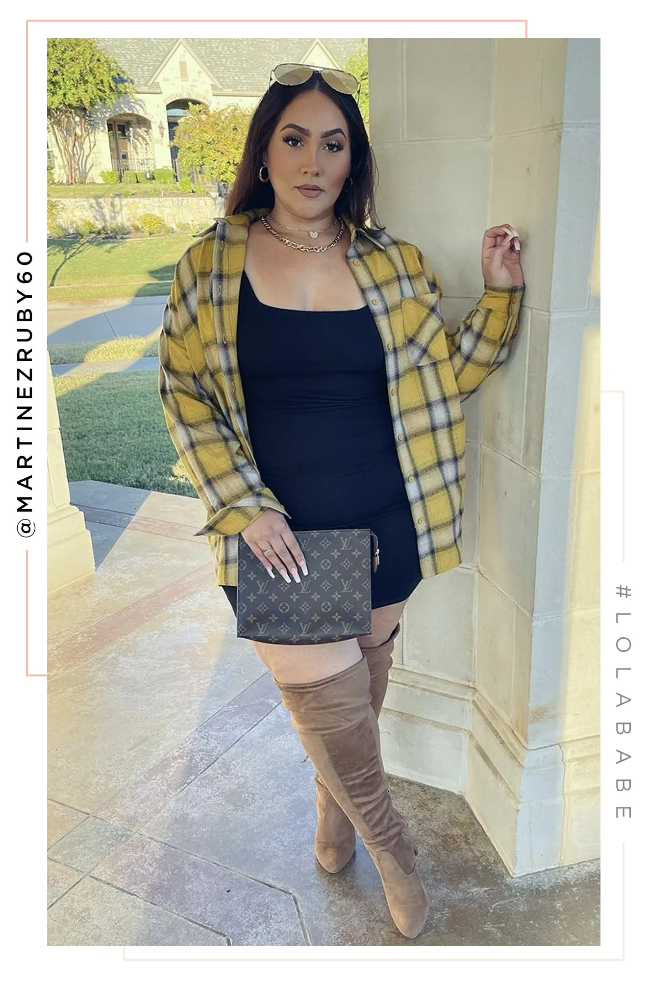 Downtown Chic Plaid Top - Yellow