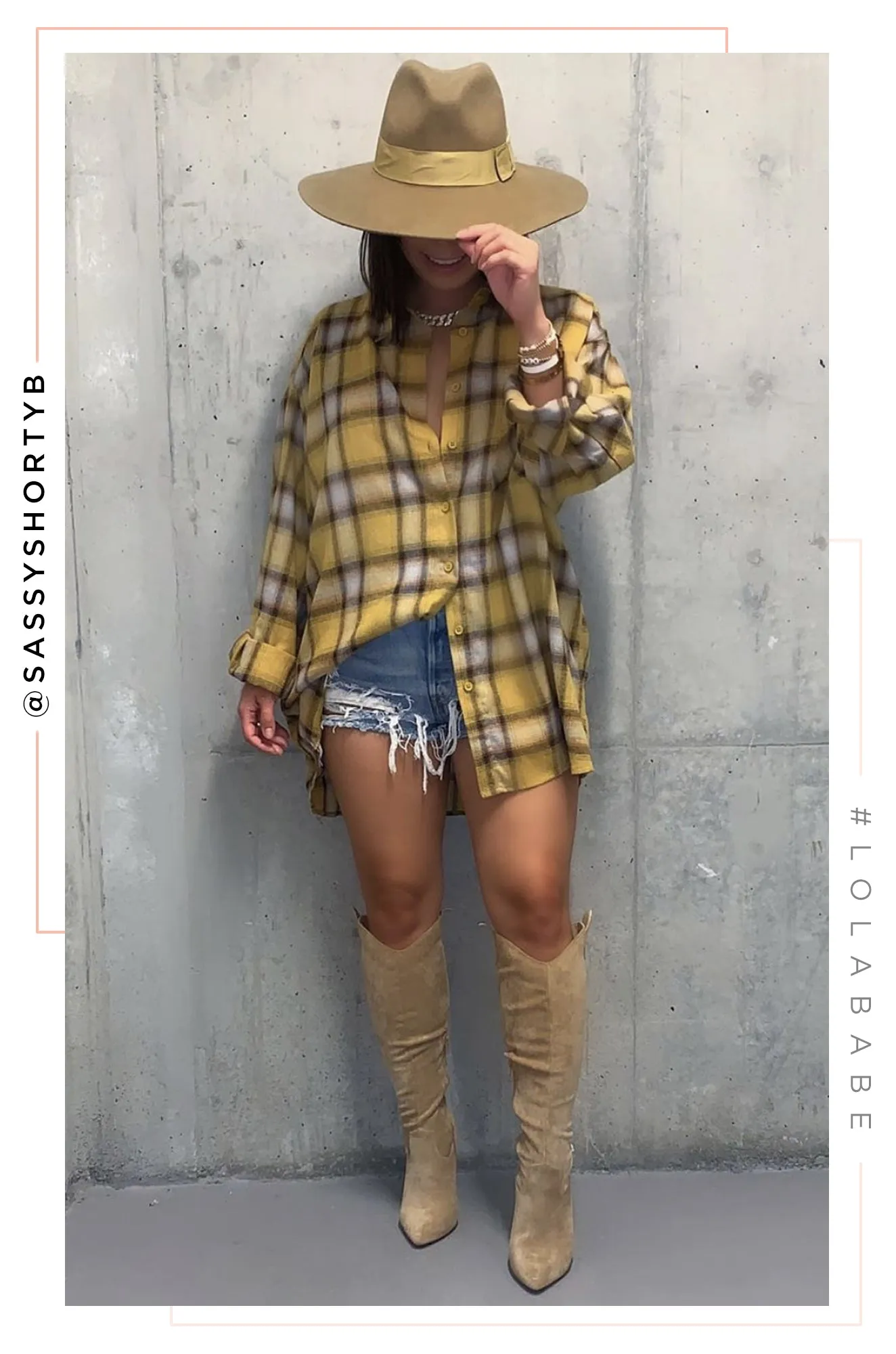 Downtown Chic Plaid Top - Yellow