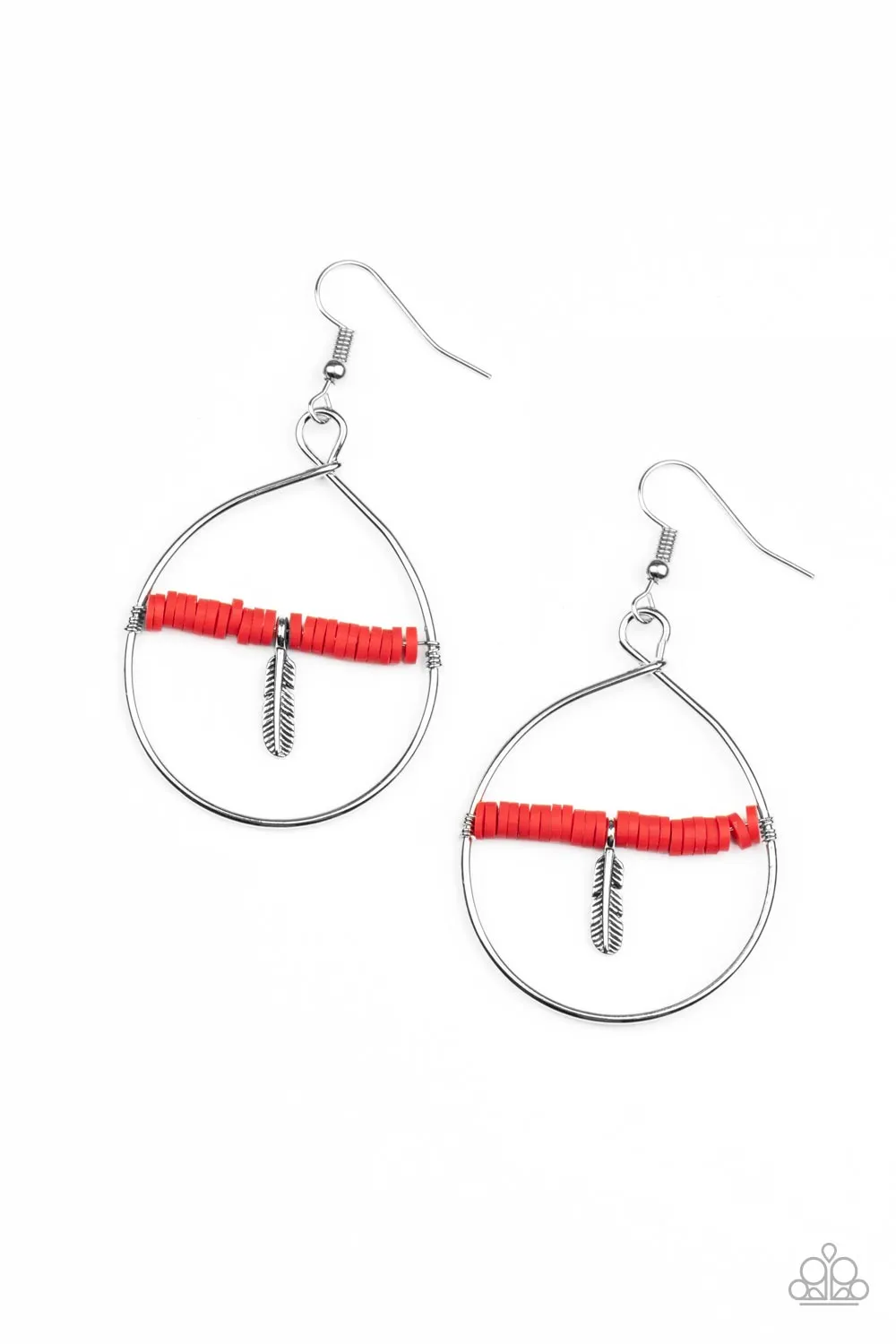 Earrings Free Bird Freedom - Red E317