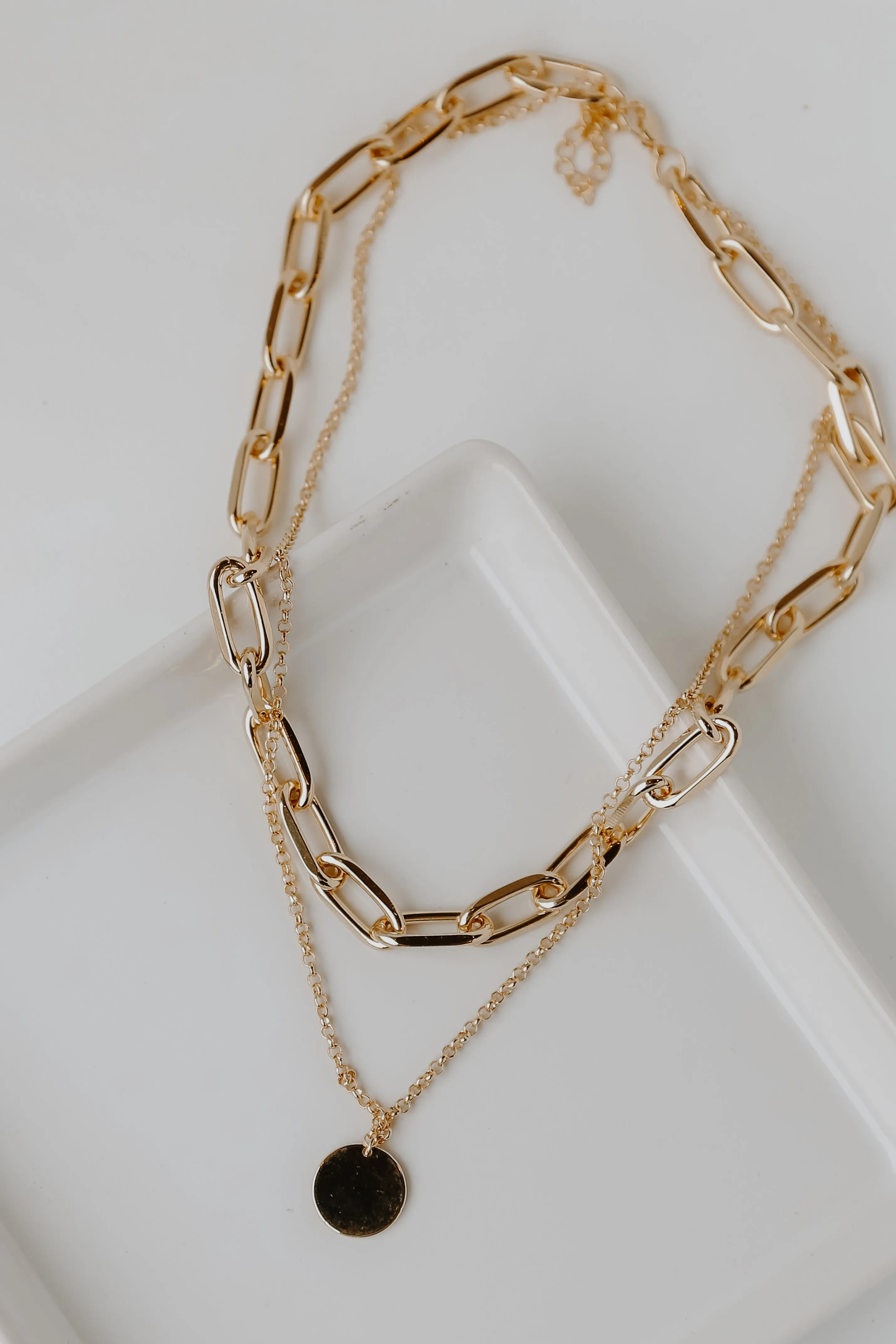 Ellie Gold Layered Chain Necklace