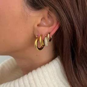 Erin Mini Hoop Earring Gold