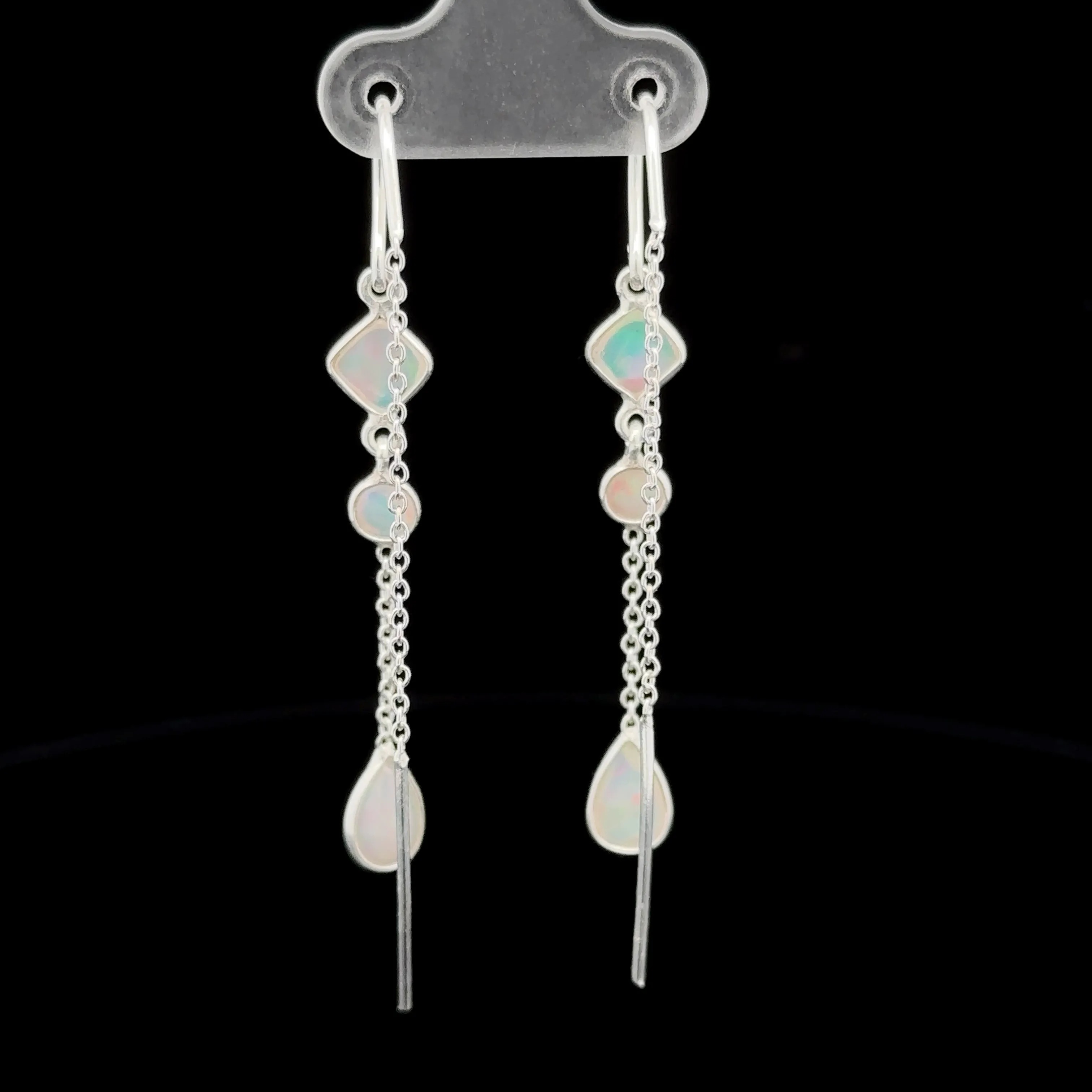 Ethiopian Opal Threader Earrings