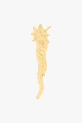 Falling star earring gold plated