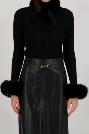 FAUX FUR CUFFS