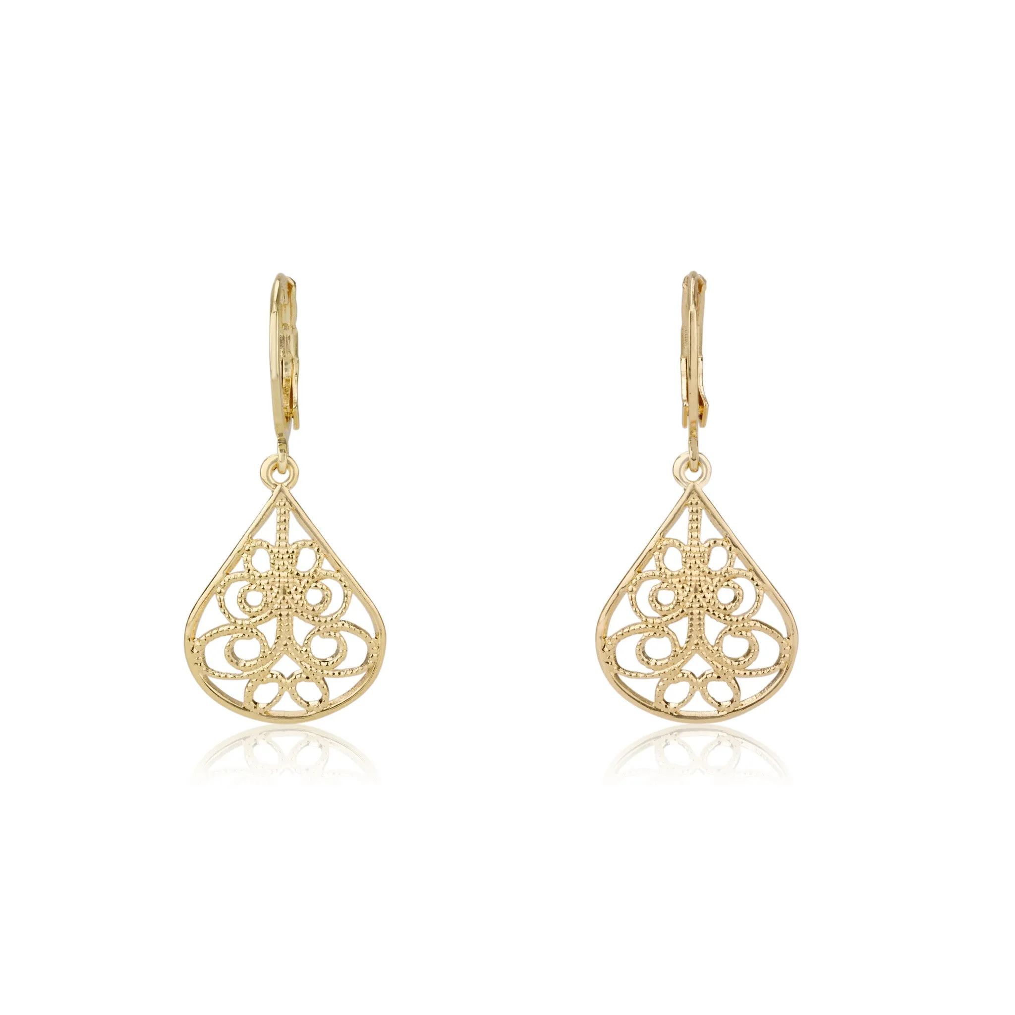 Filigree Teardrop Earrings