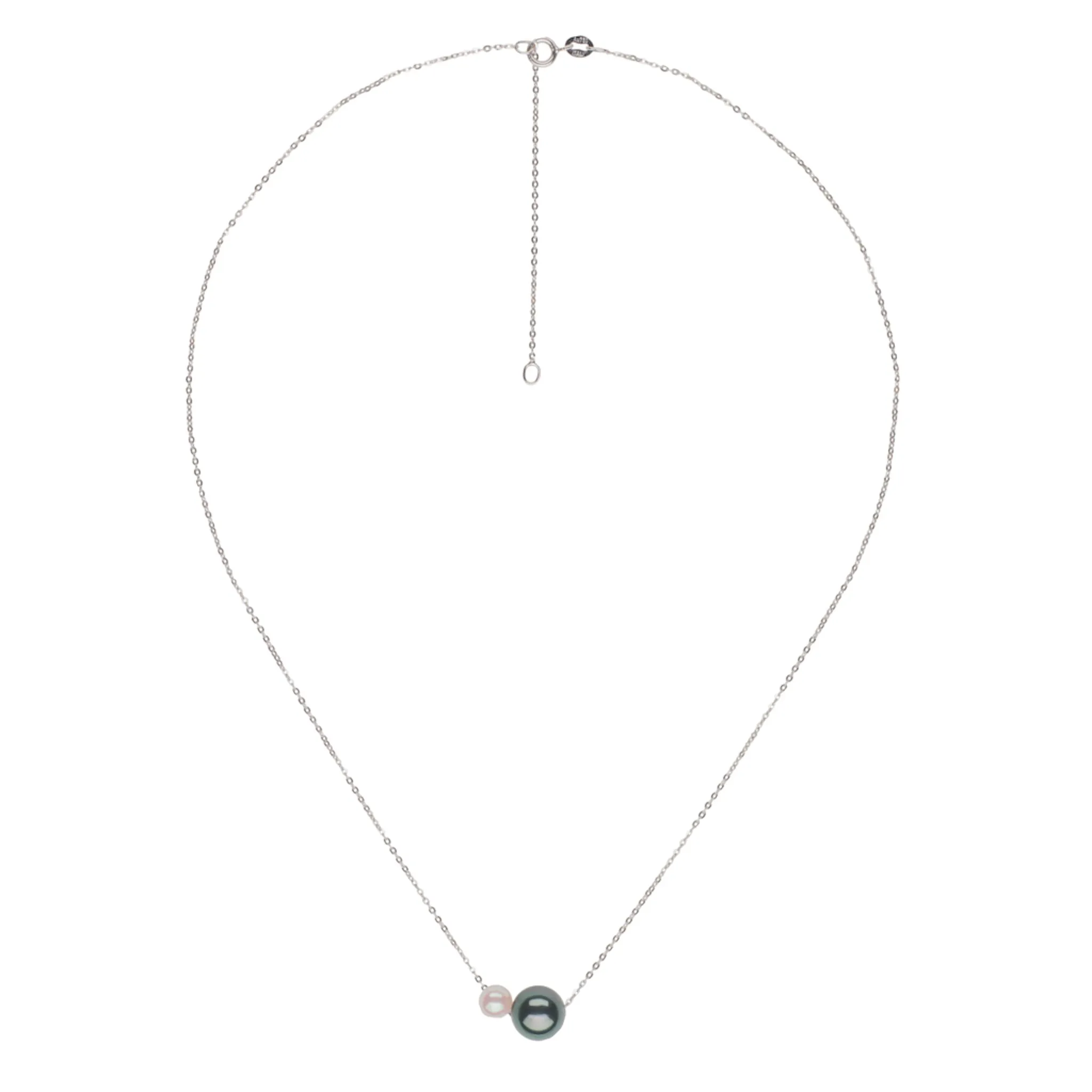 Floating Tahitian & Akoya Pearl Pendant