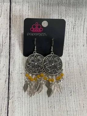 Free-Spirited Fashionista Orange Earrings