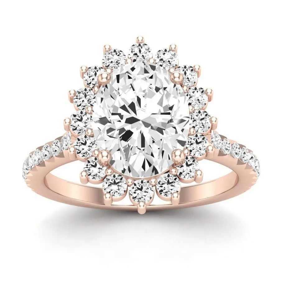 Gazania - GIA Natural Oval Diamond Engagement Ring