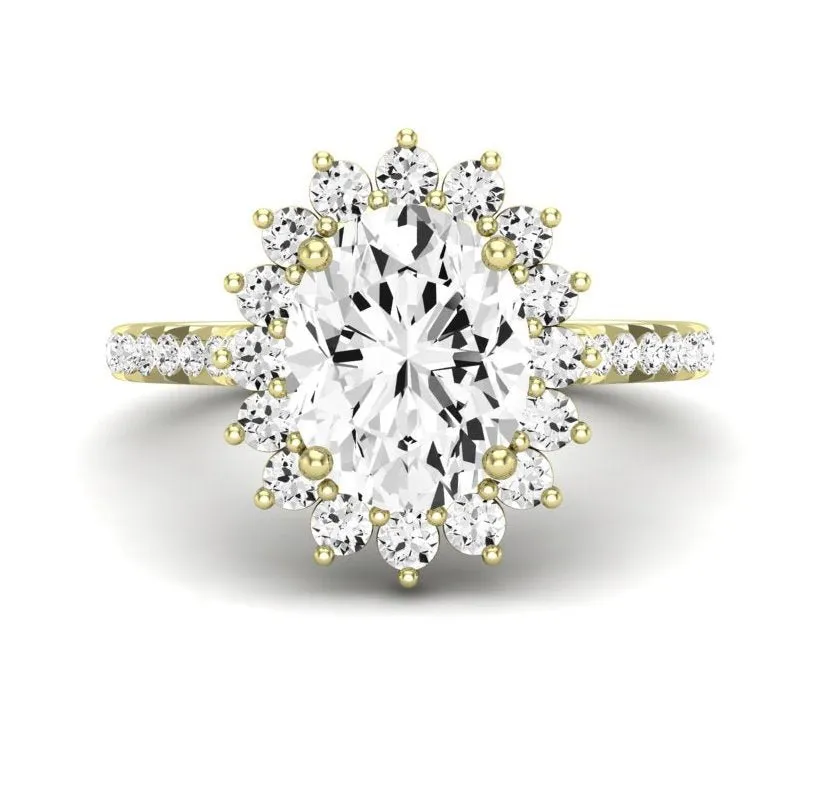 Gazania - GIA Natural Oval Diamond Engagement Ring