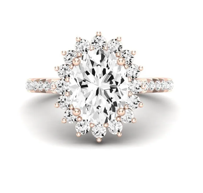 Gazania - GIA Natural Oval Diamond Engagement Ring