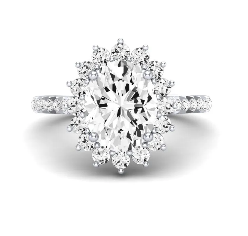 Gazania - GIA Natural Oval Diamond Engagement Ring