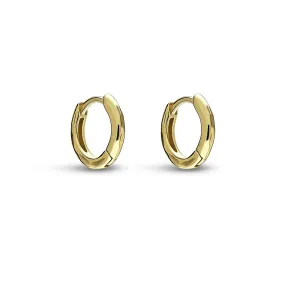 Gold Vermeil Textured Mini Hoop Earrings