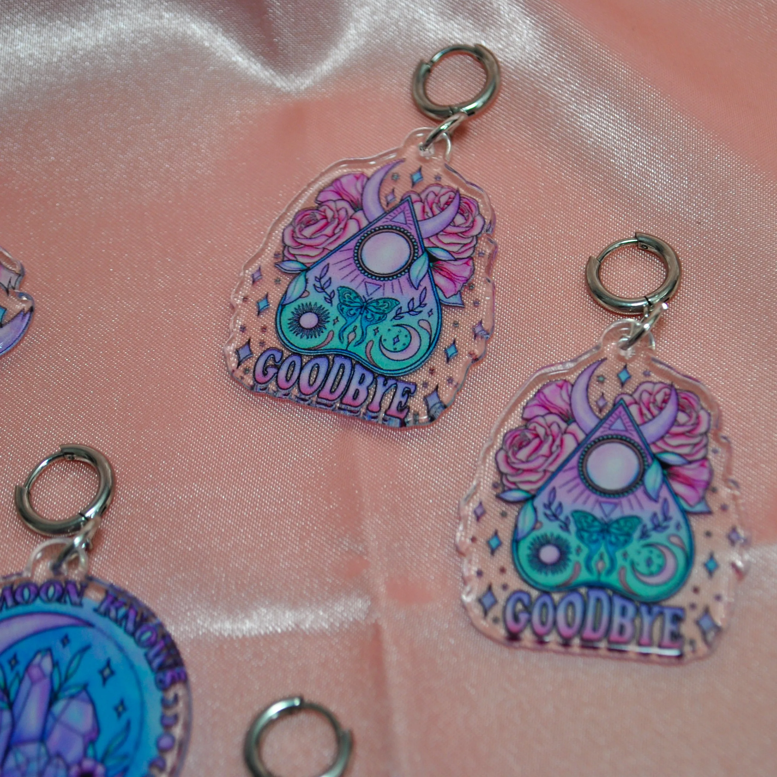 Goodbye Ouija Board Planchette Earrings