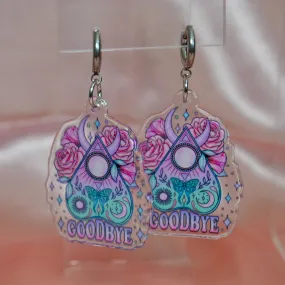 Goodbye Ouija Board Planchette Earrings