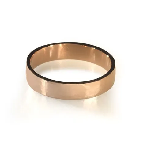 Hammered 5MM Brushed Wedding Band