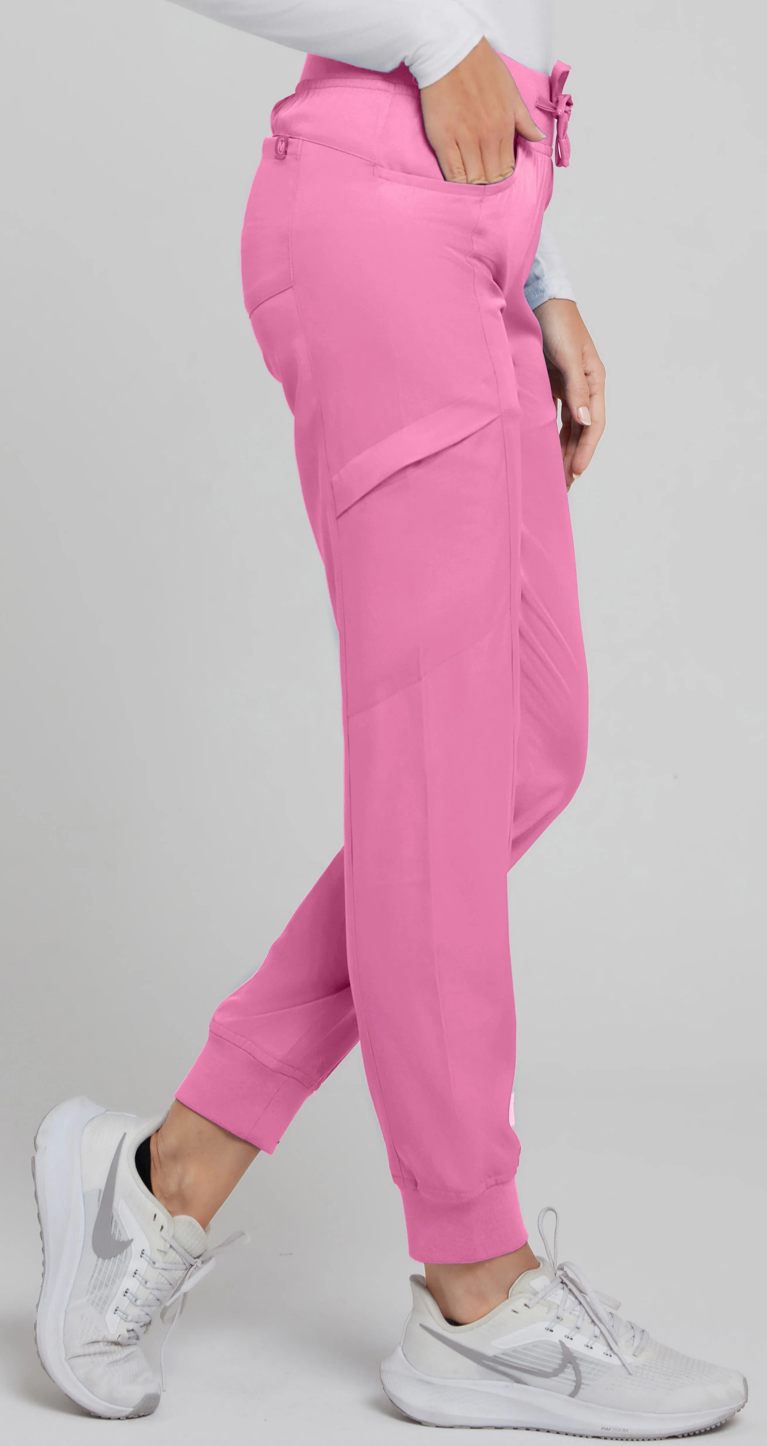 Hannah - Medichic Knit Waist Jogger XXS-5XL / Bubble Gum