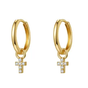 Hope Hoop Earrings 14K Gold