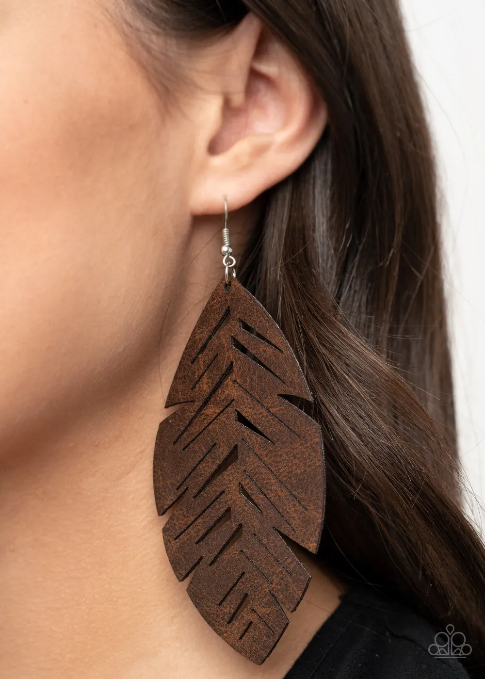 I Want To Fly Brown-Earrings