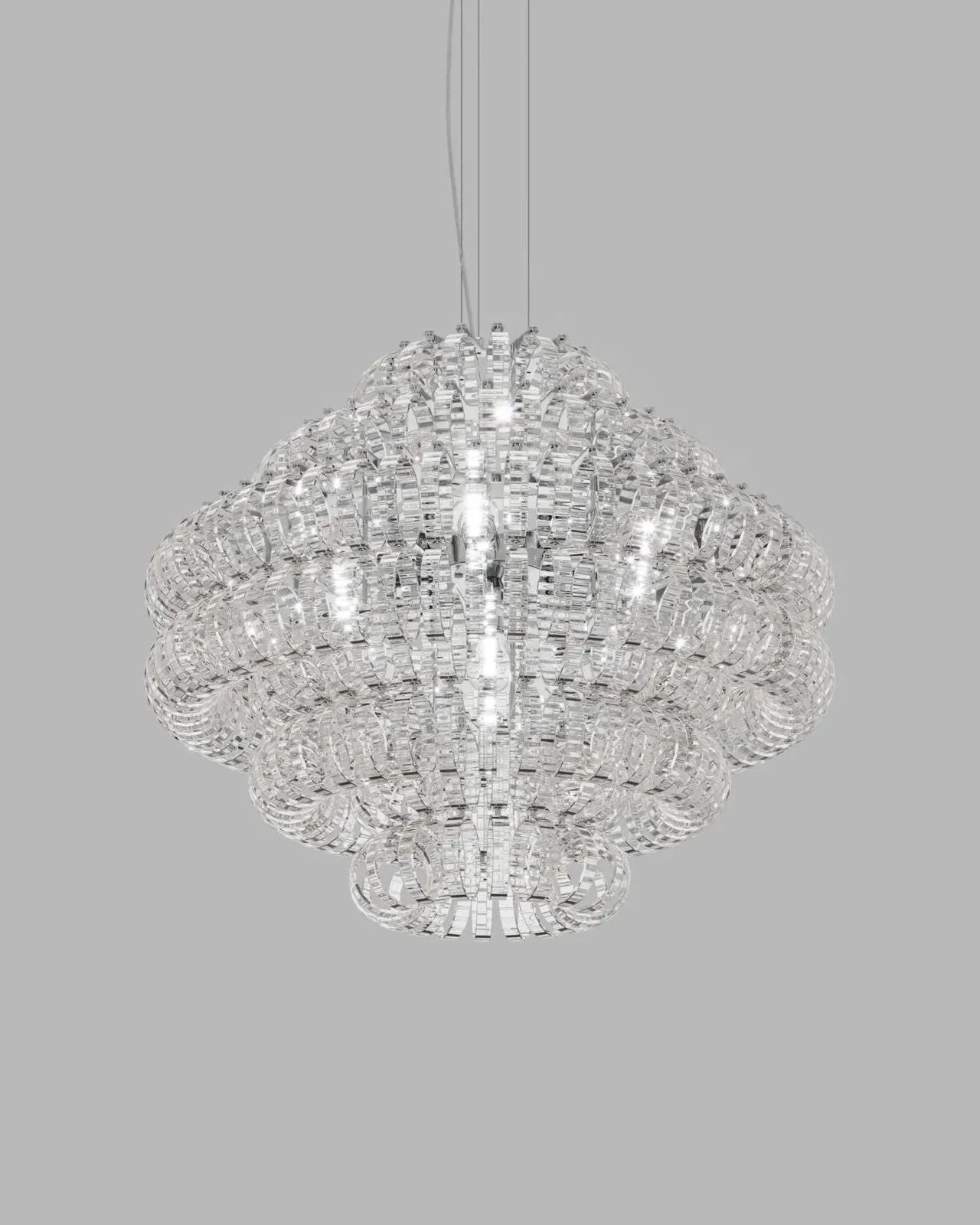 Italian Chain-Link Glass Chandelier | Assorted Sizes