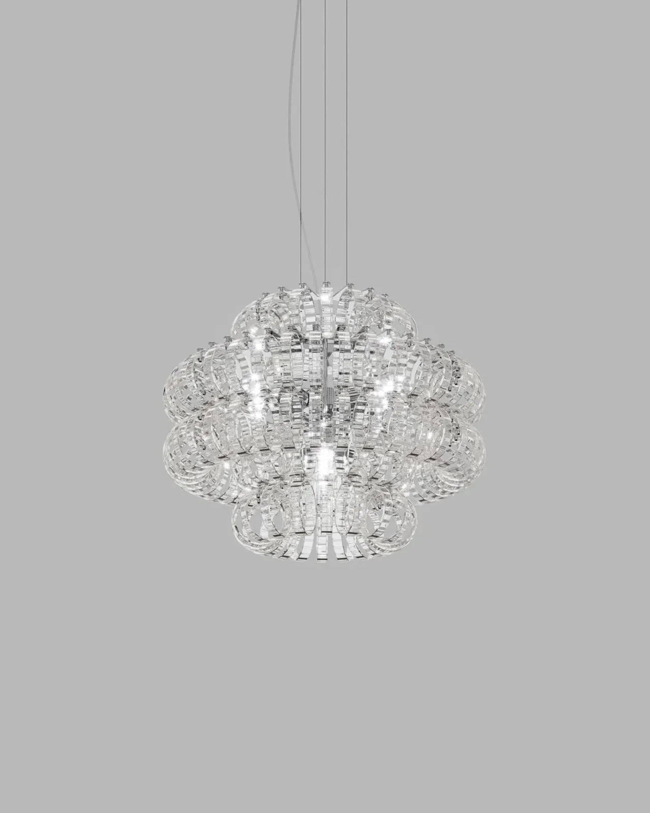 Italian Chain-Link Glass Chandelier | Assorted Sizes