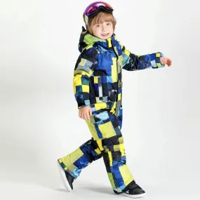 Kids Printed One Piece Ski Suit Outdoor Winter Snowsuits